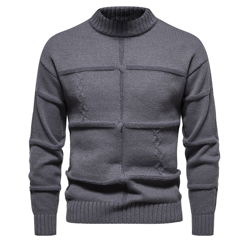 Maglione casual slim-fit con scollo a giro