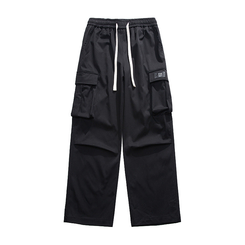 Straight Multi-pocket Casual Pants