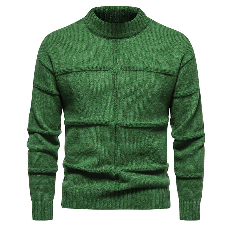 Maglione casual slim-fit con scollo a giro