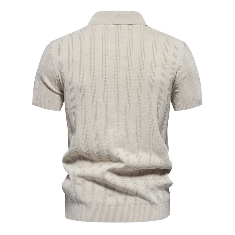 Men's Lapel Casual T-shirt