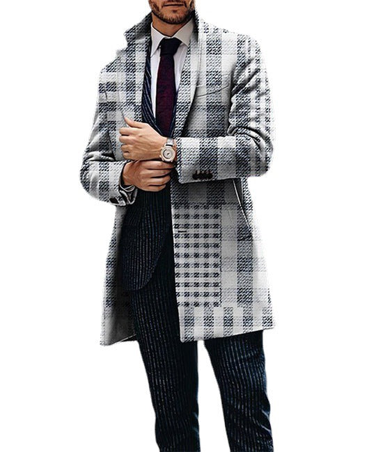 Printed coat for men