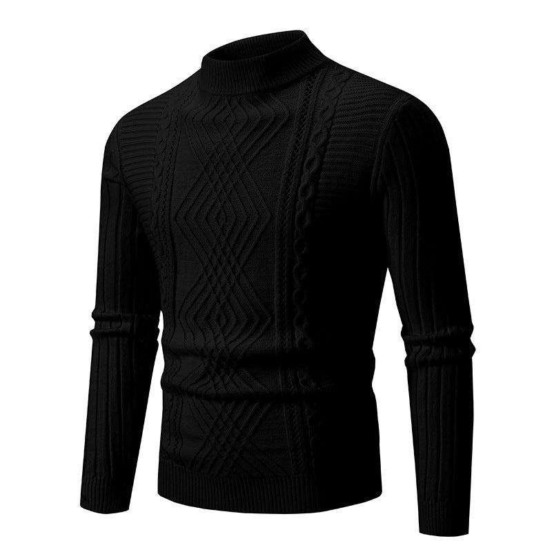 Men's Stand Collar Sweater