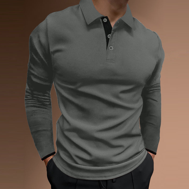 Sports Fitness Casual Stand Collar Stretch Vertical Bar Long Sleeve t-shirt