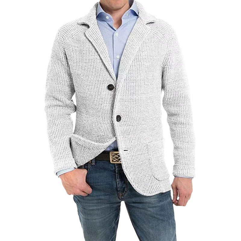 Men's Casual Knitted Cardigan Sweater