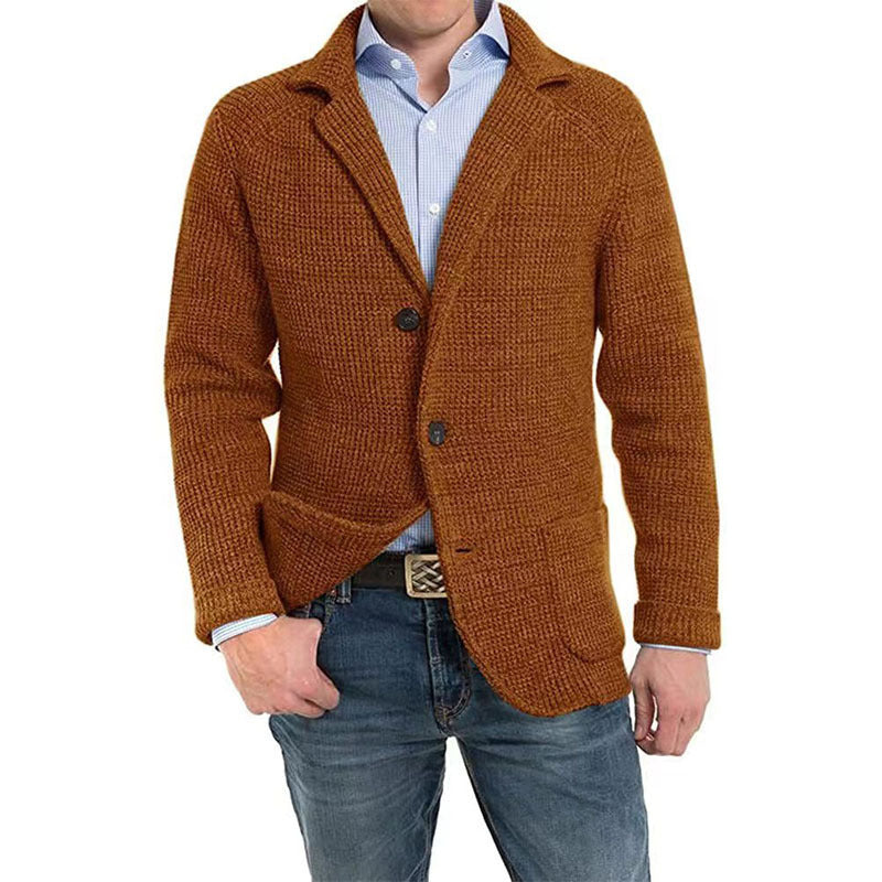 Men's Casual Knitted Cardigan Sweater