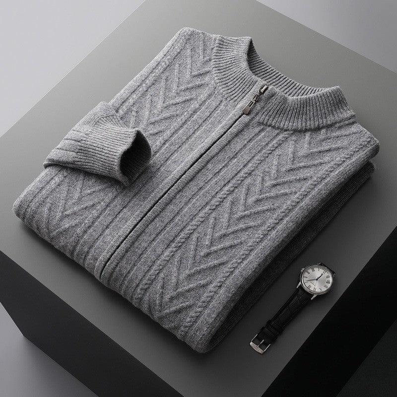 Autumn And Winter Half-high Collar Men's Thick Sweater