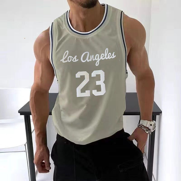 Mesh Quick-drying Sports Trendy Retro Jersey Men