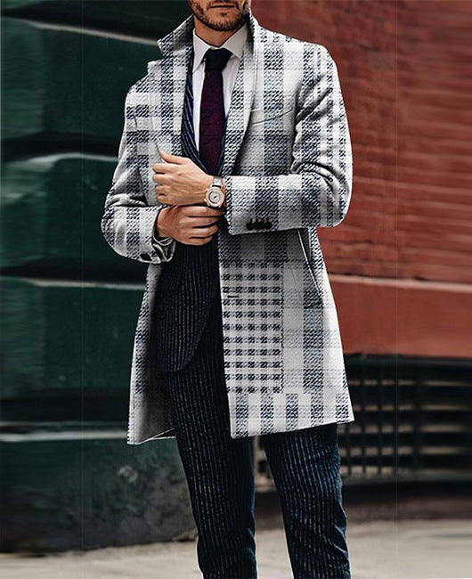 Printed coat for men