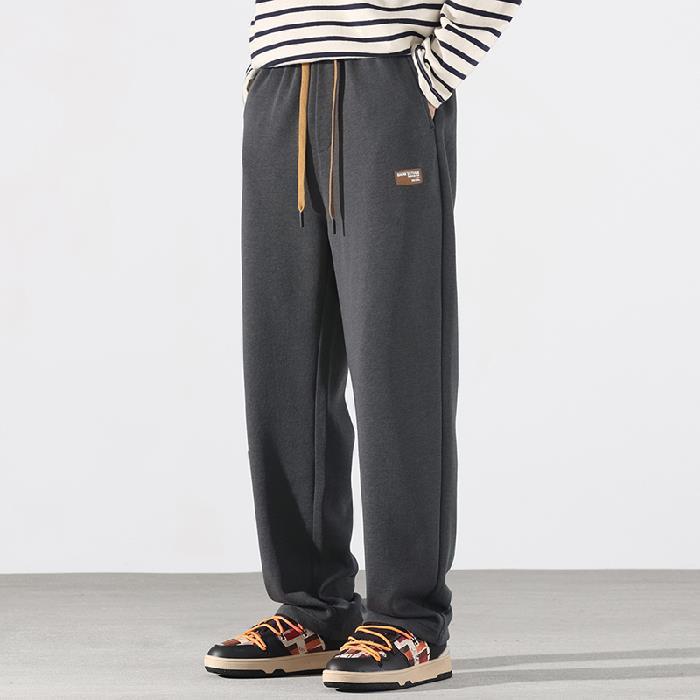 Spring And Summer New Knitted Japanese Loose Straight Mop Casual Pants