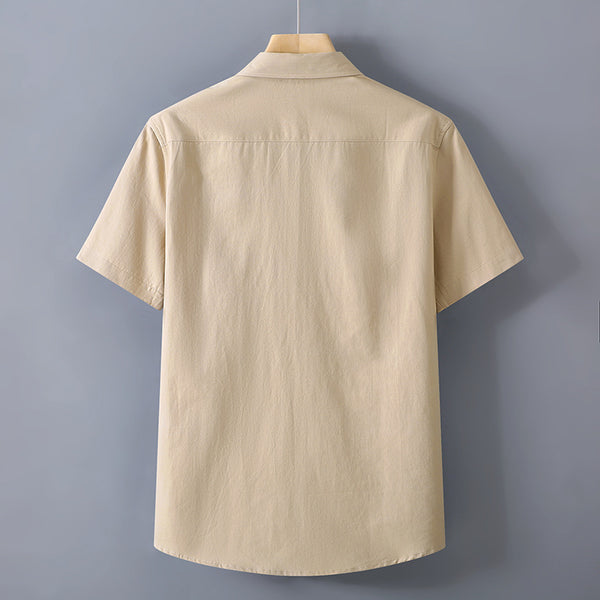 Short Sleeve Shirt Men's Loose Plus Size Workwear Tops