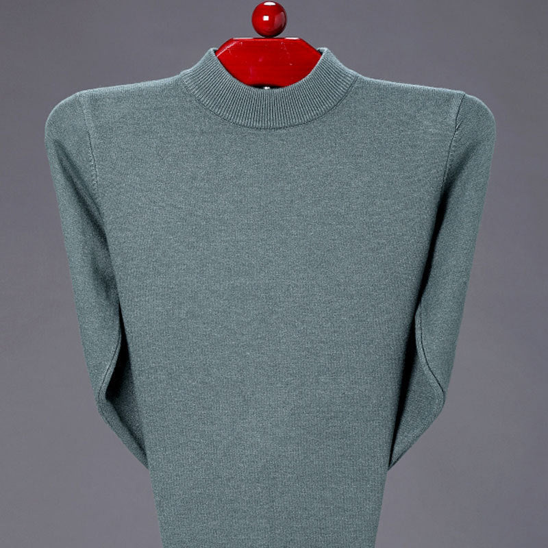 Men's Casual Mock Neck Sweater