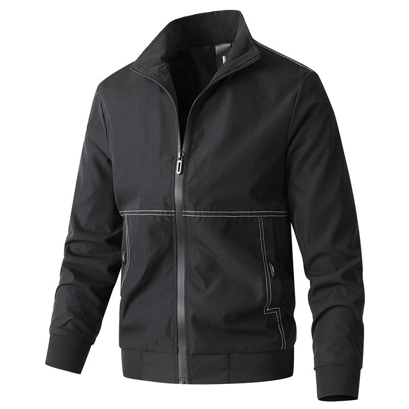 Chaqueta casual de color sólido para hombre