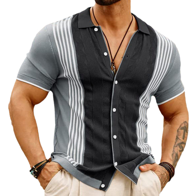Men's Tencel Woolen Business Polo Shirt