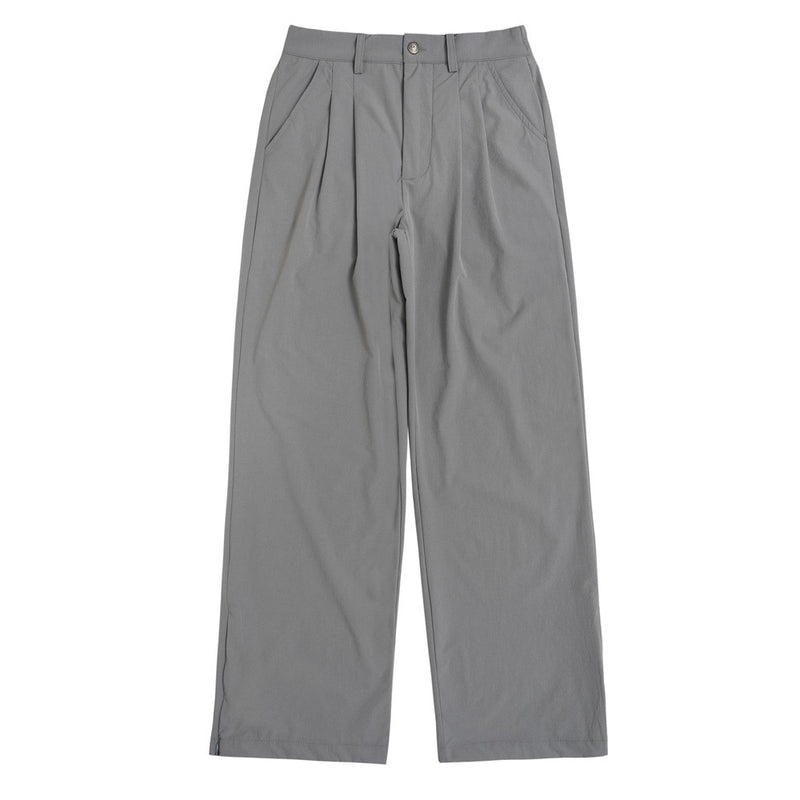 Men's Loose And Simple Solid Color Straight-leg Pants