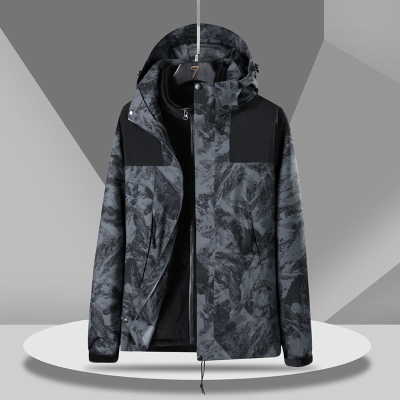 Outdoor Shell Three-in-one Detachable Jacket