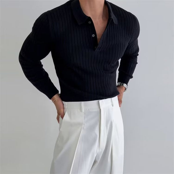 Solid Color Inner Wear Knitted Bottoming Shirt