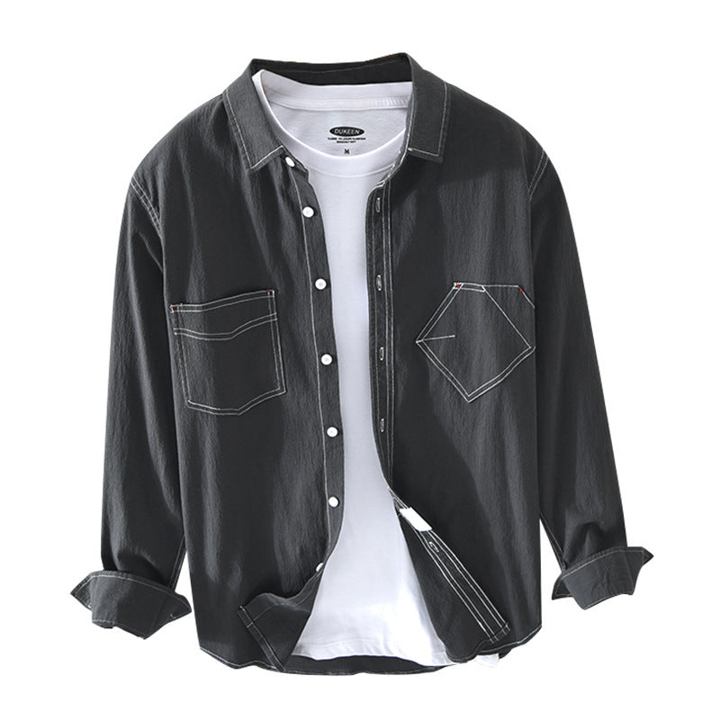 Men's Loose Casual Long-sleeved Shirt