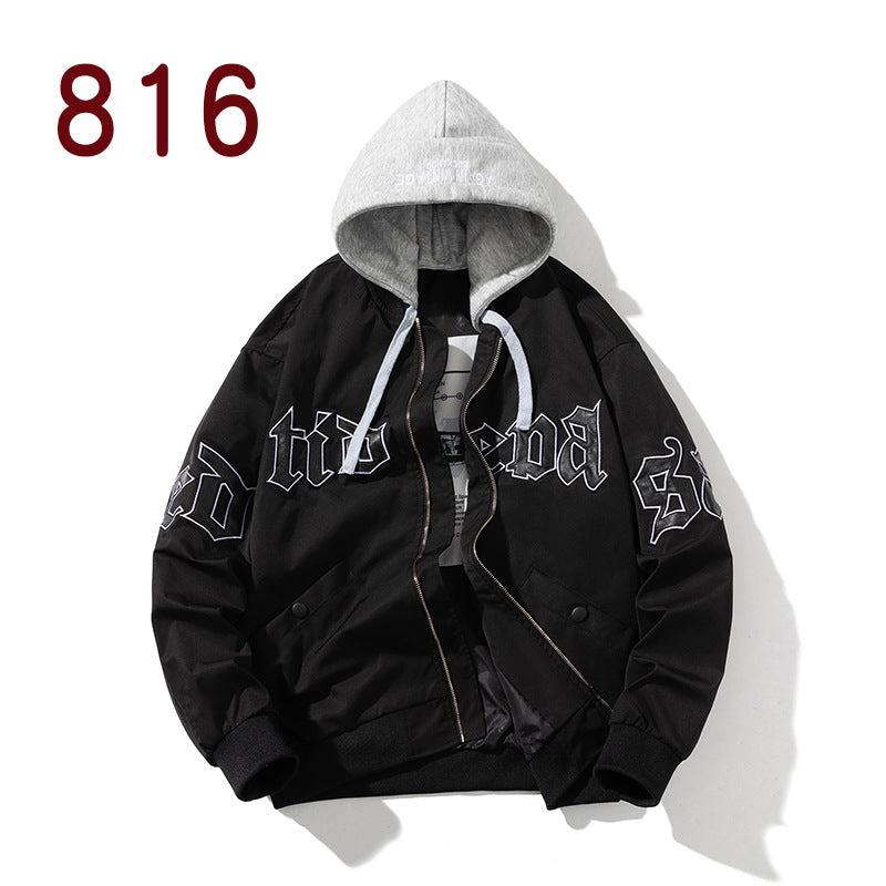 Baseball Uniform Men's American Retro hooded sweatshirt