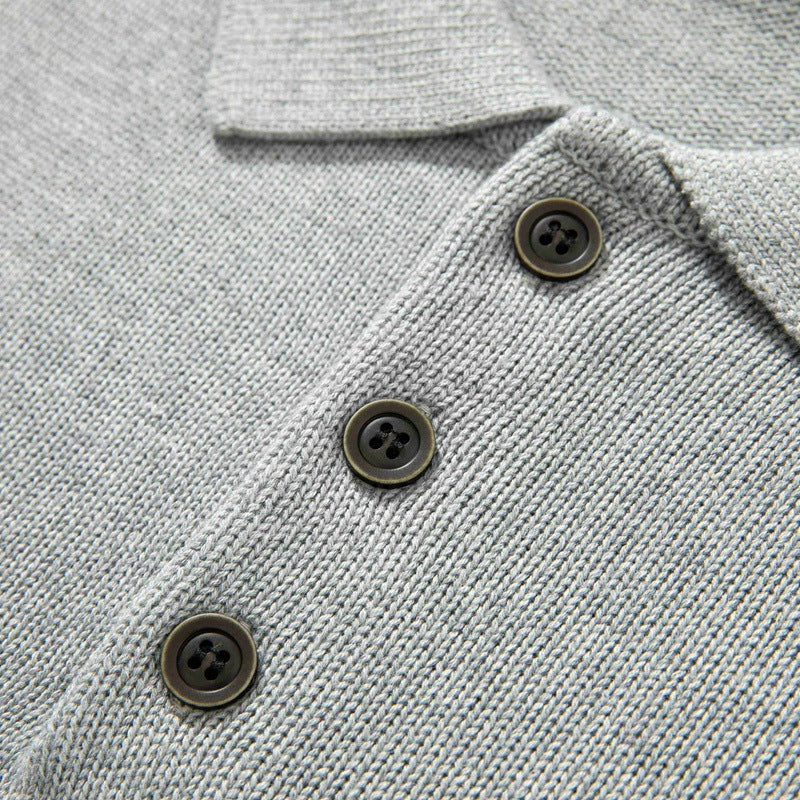 Japanese-style Retro Polo Collar Sweater