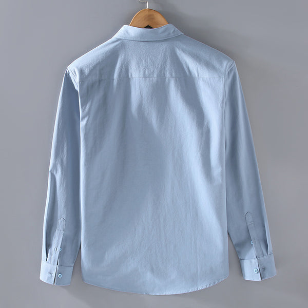 Cotton Long-sleeved Simple Workwear Shirt Men's