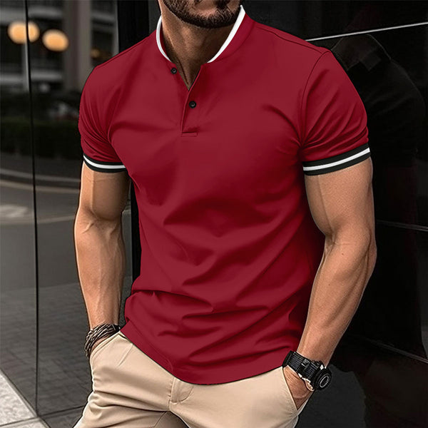 Men's Sports Button Pocket Short Sleeved t-shirt