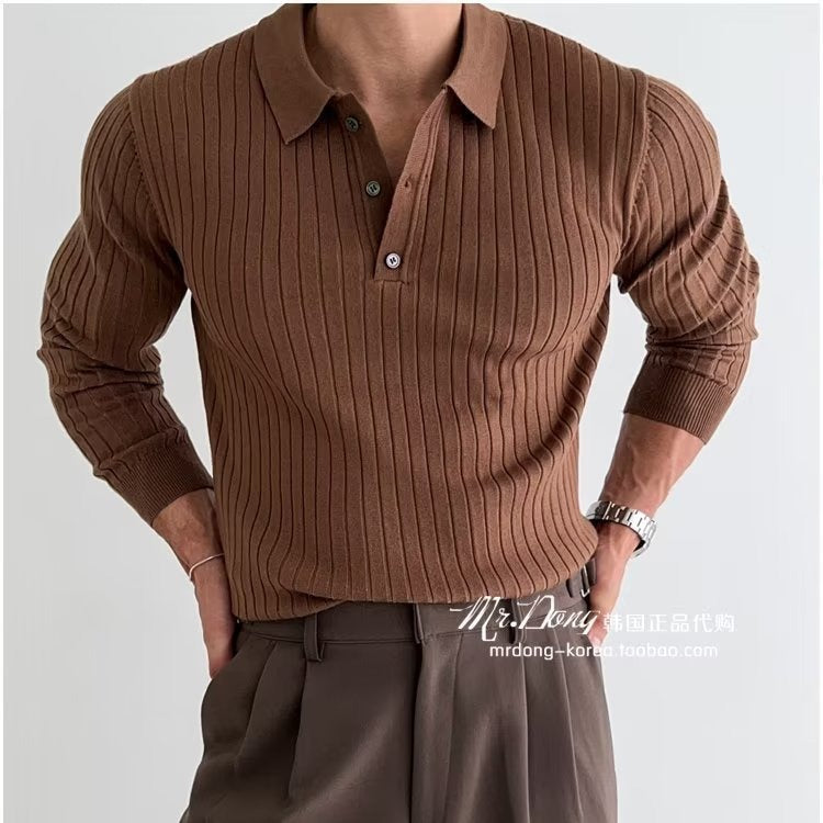 Solid Color Inner Wear Knitted Bottoming Shirt