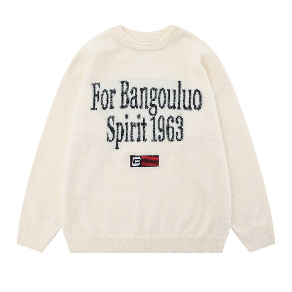 American Street Fashion Loose Long Sleeve Pullover Sweater