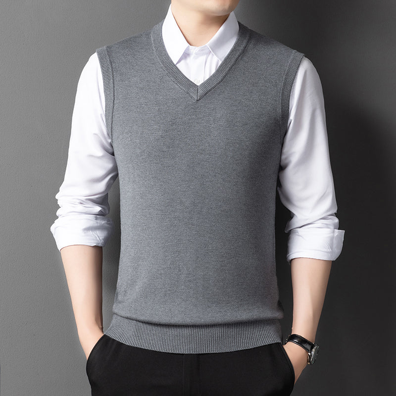 Young And Middle-aged Men's Wool Vest