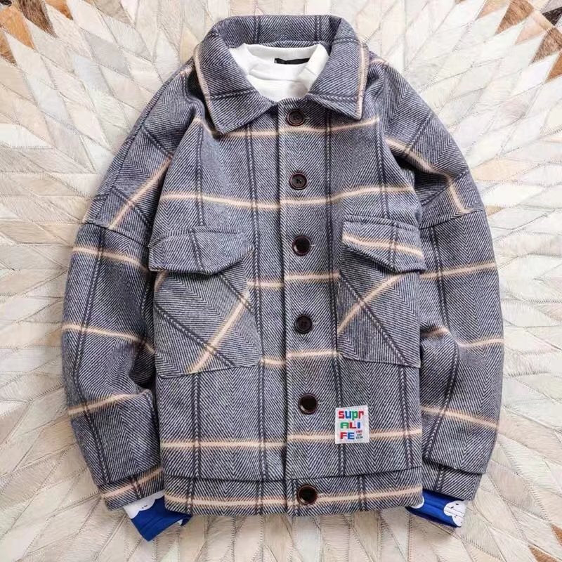 Short Woolen Coat Loose Trendy And Handsome