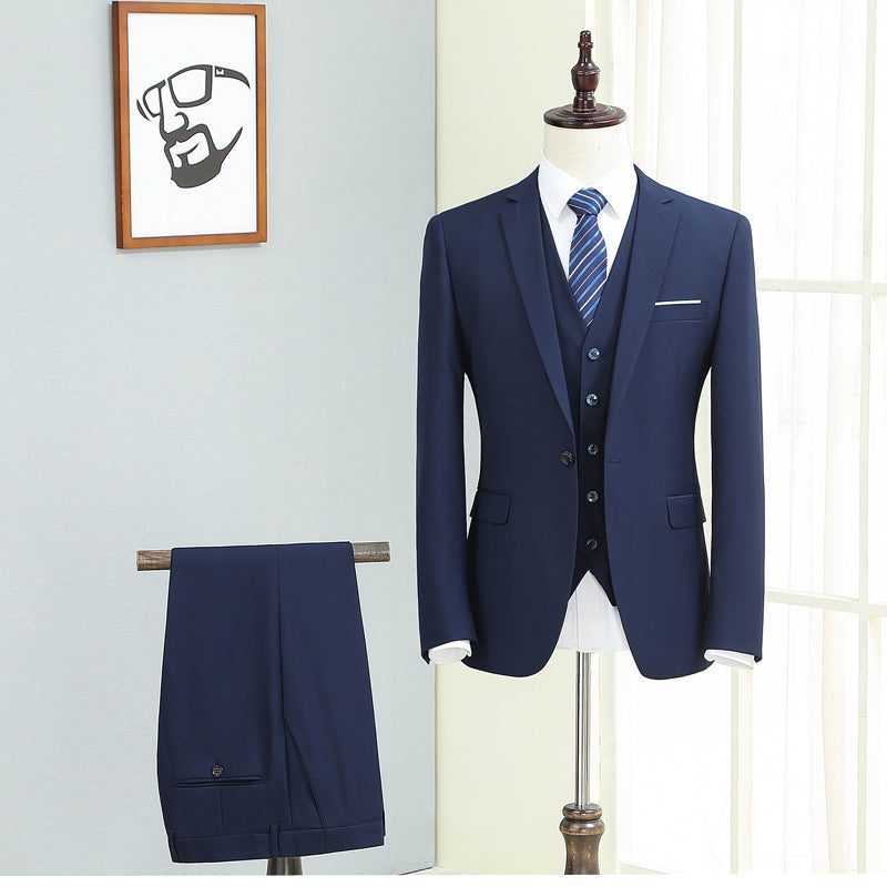 Men's Three-piece Slim Autumn Casual Suit