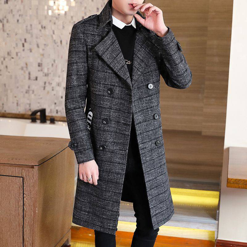 Casual Men's Trench Long Coat