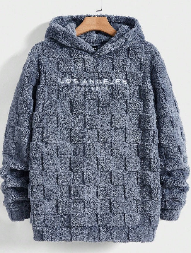 Hooded Loose Lamb Wool Pullover sweater