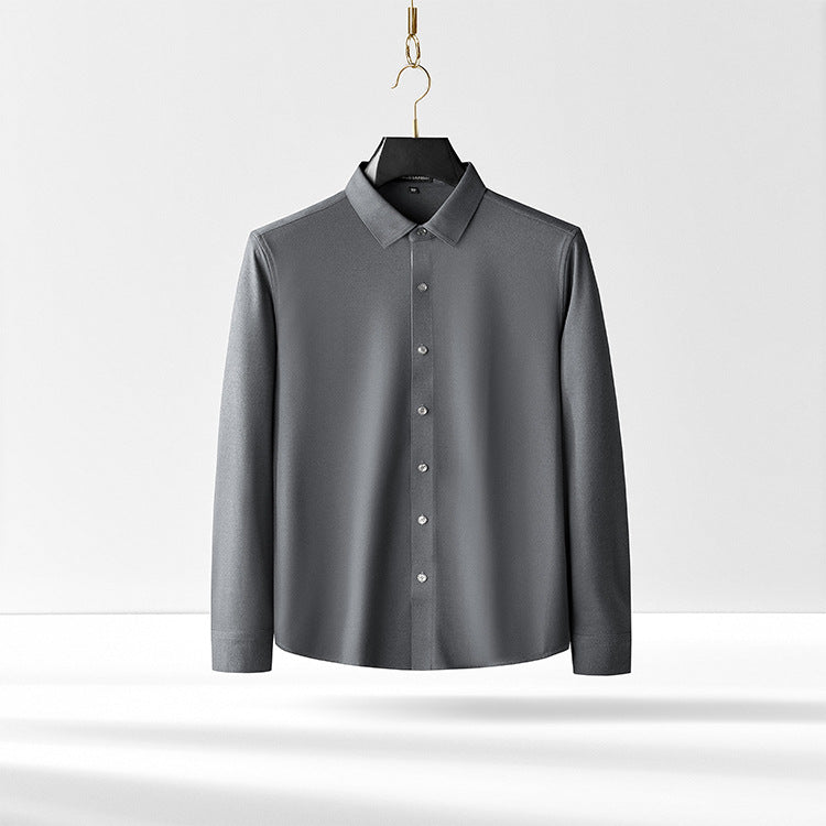 Non-ironing Business Casual Men's Long-sleeved Shirt