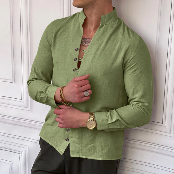 Men's Ethnic Linen Casual Loose Style Shirt