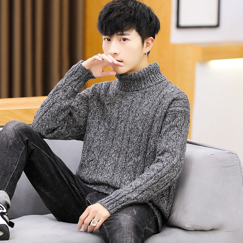 Loose High Neck Men turtleneck Sweater