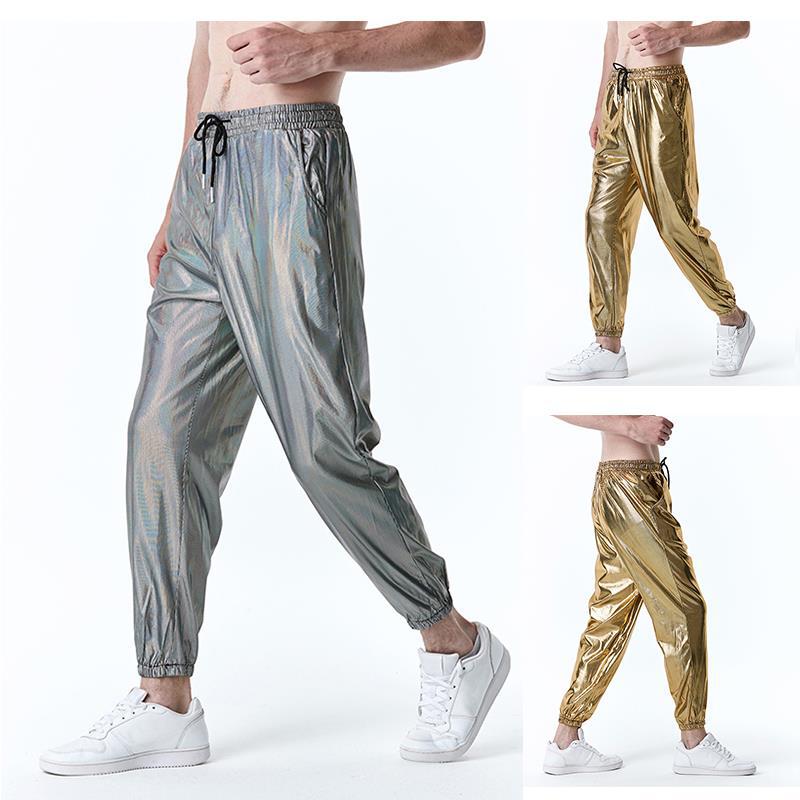 Fashion Strip Gilded Leggings for men