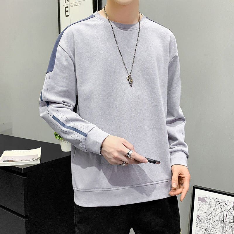 Men's Round Neck Casual Bottoming sweatshirt