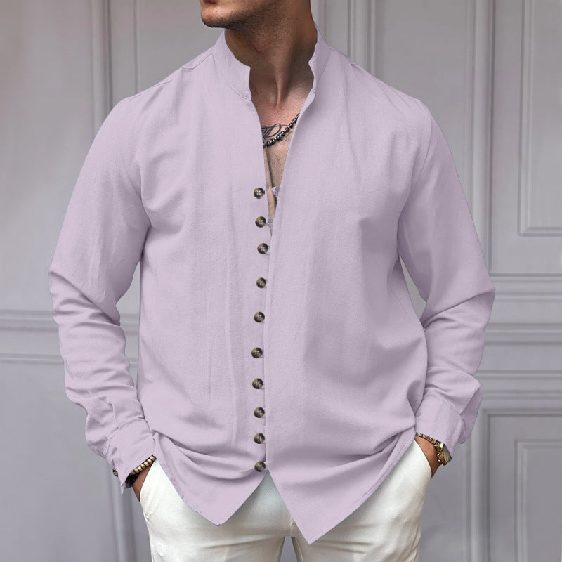 Men's Ethnic Linen Casual Loose Style Shirt