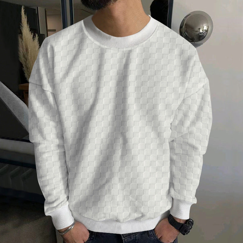 Maglione girocollo casual a maniche lunghe