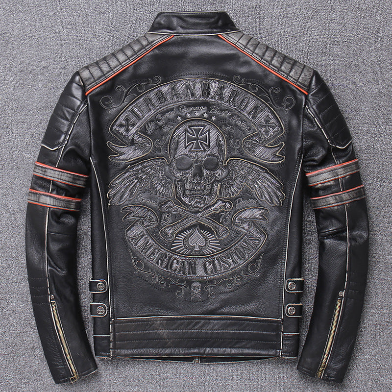 Harley Genuine Leather Men's Motorcycle Riding Slim Fit jacket