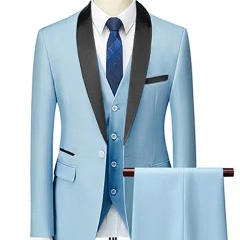 Conjunto de traje de 3 piezas para hombre, traje de esmoquin para novio de boda para hombre