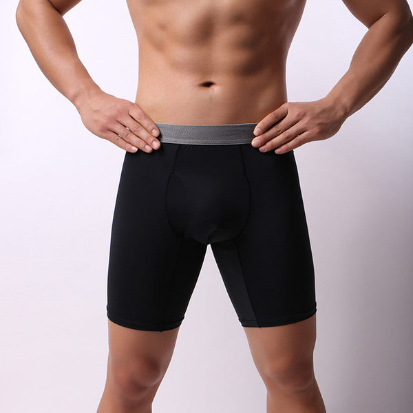 Men's Briefs With Long Flat Corner Ice Silk