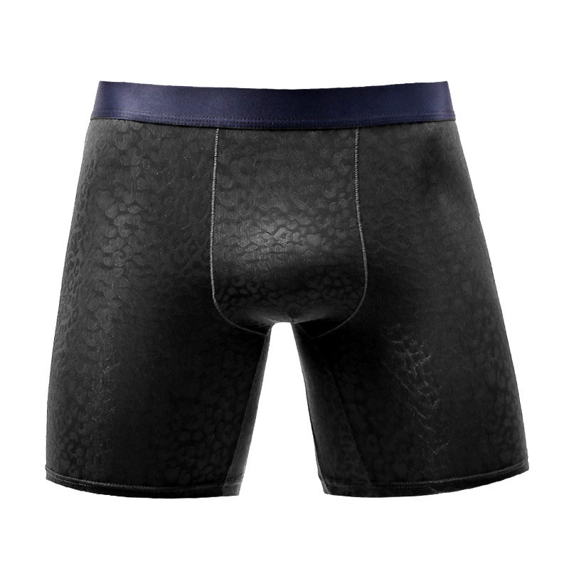 Breathable Ice Silk Anti-wear Leg Long Ultra-thin Boxer Shorts