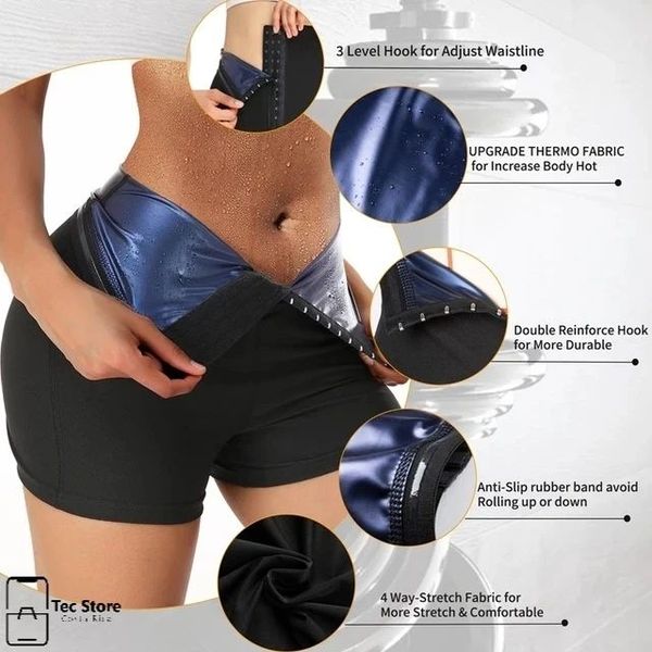 Slimming Pants Waist Trainer Shapewear Tummy Hot Thermo Sweat Leggings