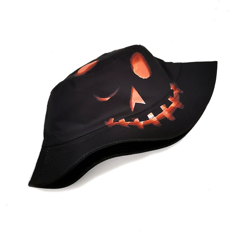 Halloween Hats Creative Cartoon Pumpkin Grimace Printed hat