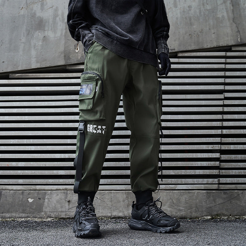 Men's Functional High Street Overalls pants