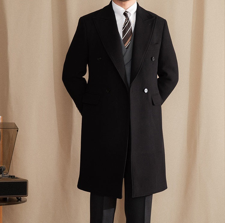 Sean Connery Bond Double Breasted Wool Coat