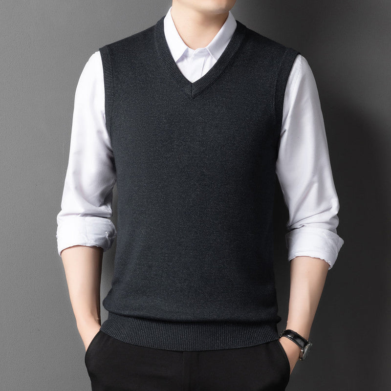 Young And Middle-aged Men's Wool Vest