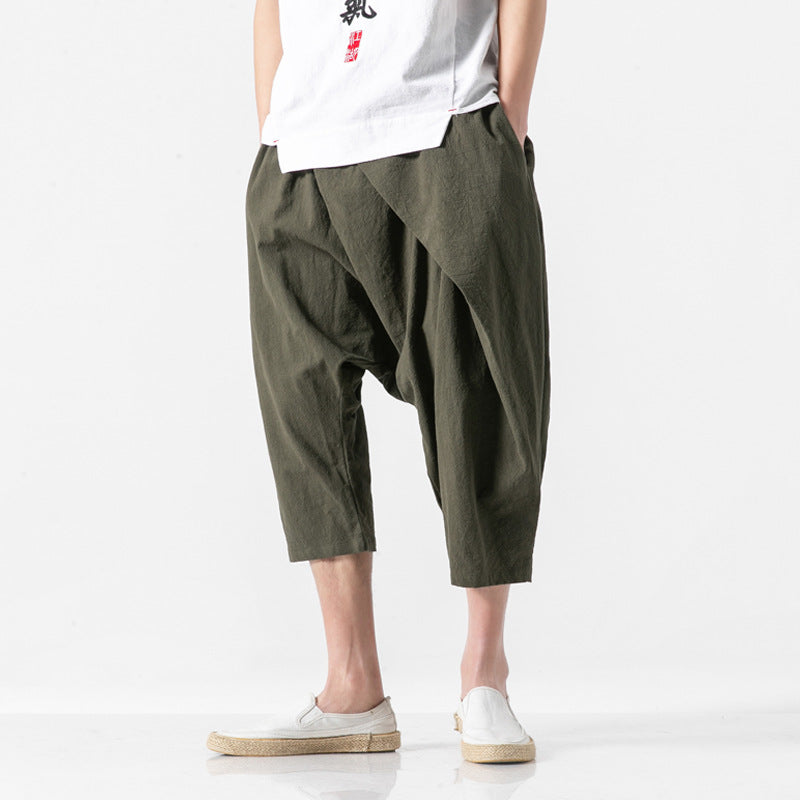 Men's Long Cargo Shorts Loose Fit Knee Work Shorts