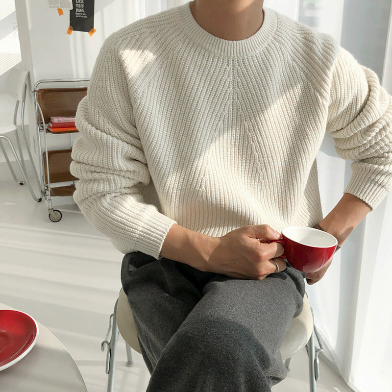 Men's Solid Color Sweater